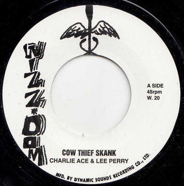 7-дюймовая пластинка CHARLIE ACE LEE PERRY Cow Thief Skank W20 WizzDom 2016 UK Регги Ска Даб Б/у