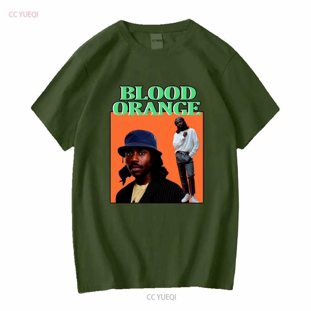 Blood Orange Dev Hynes Classic T Shirt Heavy Cotton vintage Washed Unisex Casual Versatile Breathable homme streetwear Slightly