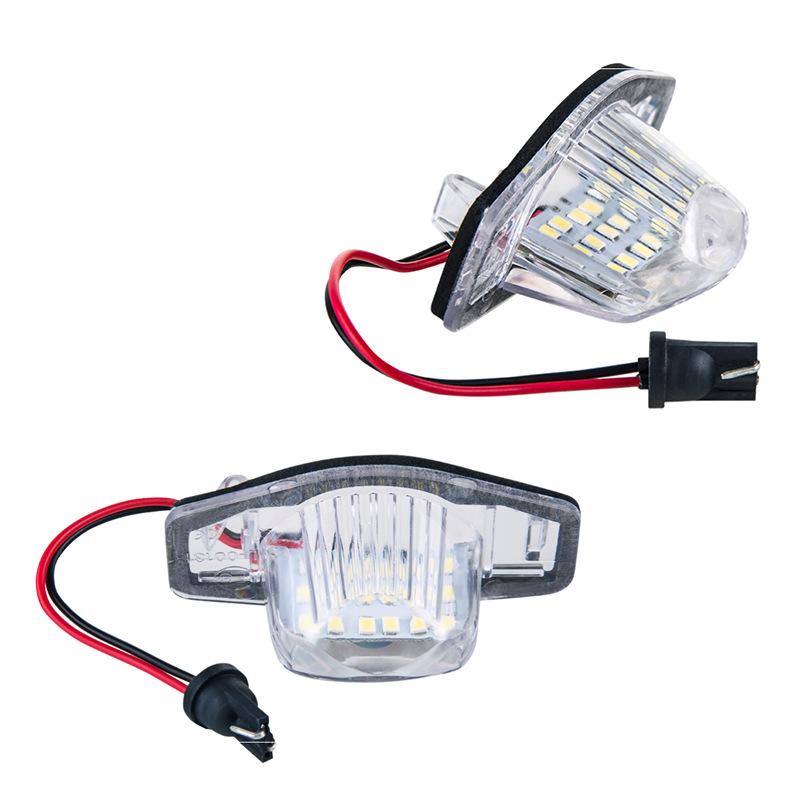 Car Number License Plate LED Light White For Honda Crv Fit Odyssey Jazz Hrv Frv CR-V Stream 12V SMD 18 LED Number Lamp