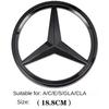1Pcs ABS Car Front Grille Badge Decal Cover Emblem For Mercedes Benz W204 W205 W210 W211 W212 W213 C E Class GLA GLK ML GLC GLE PB8