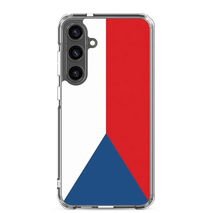 Coque Téléphone - Samsung - Galaxy S24 Ultra - Drapeau Tchéquie - Souple - Multicolore