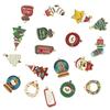 10pcs/lot Alloy Drip Oil Pendant Santa Claus Snowman Christmas Tree Charm Pendant For DIY Men Women Earrings Necklace Party Gift