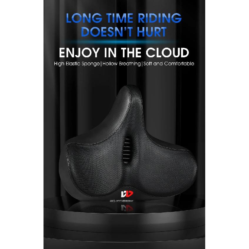 WEST BIKING Widen Bicycle Saddle Ergonomic Thick Comfortable Bike Saddle Shock Absorbtion MTB E-Bike Cushion Bicycle Accessories