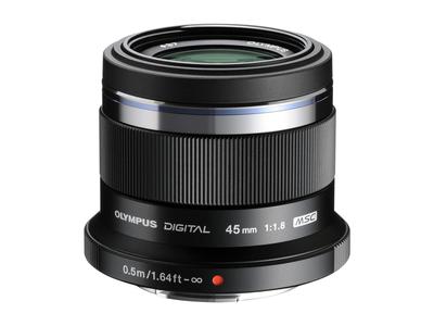 Объектив OM с одним фокусом DIGITAL 45 мм черный SYSTEM/OLYMPUS M.ZUIKO F1.8