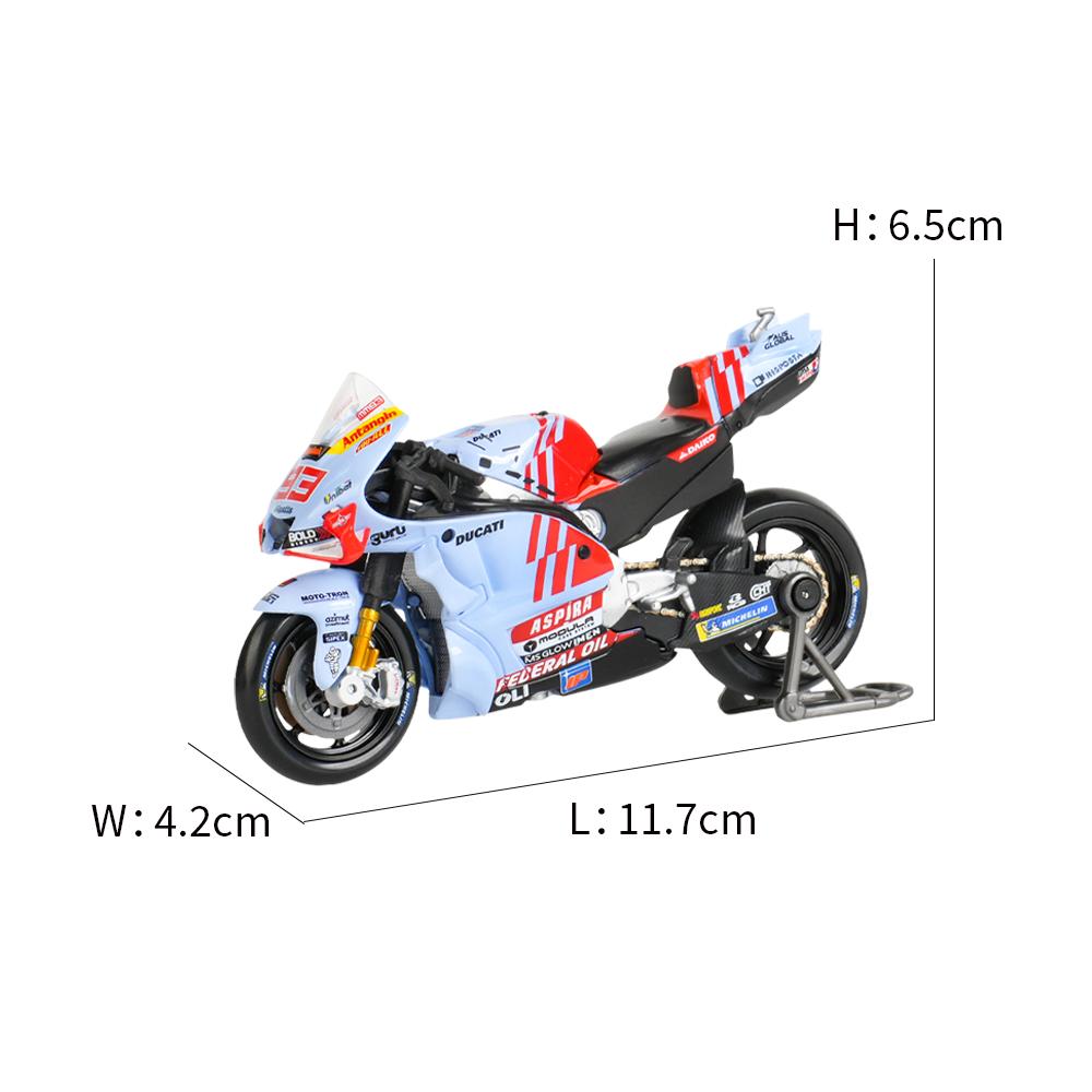 Майсто 1:18 Gresini Racing 2024 GP Racing Repsol Team Литые Коллекционные Модели Мотоциклов Игрушки