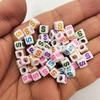 100 Pcs/lot Acrylic Beads Letter Bead Jewelry Finding For DIY Necklace Bracelet 6mm Fashion Wholesale High-quality New