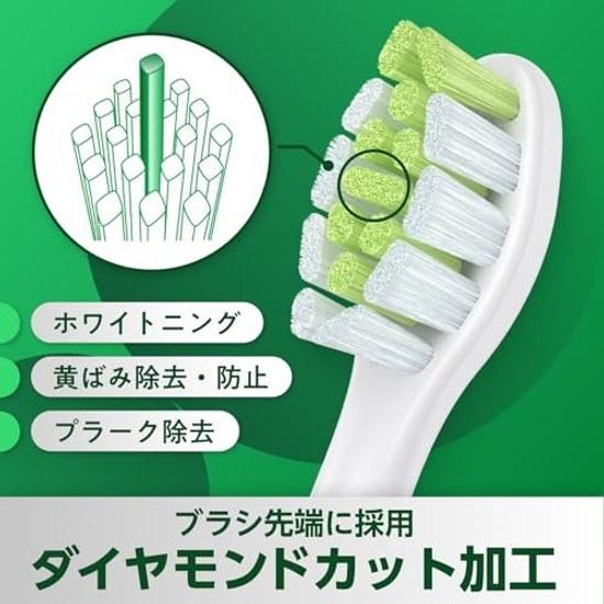 Совместимая с Brushmo щетка для электрической зубной щетки Philips Sonicare, сменная насадка DiamondClean premium, стандартный размер, 8 штук.