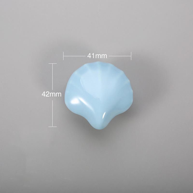 NAIERDI Children Room Ceramic Single Round Wardrobe Handle Kitchen Garden Door Handle Cabinet Handle Cartoon Furniture Handles