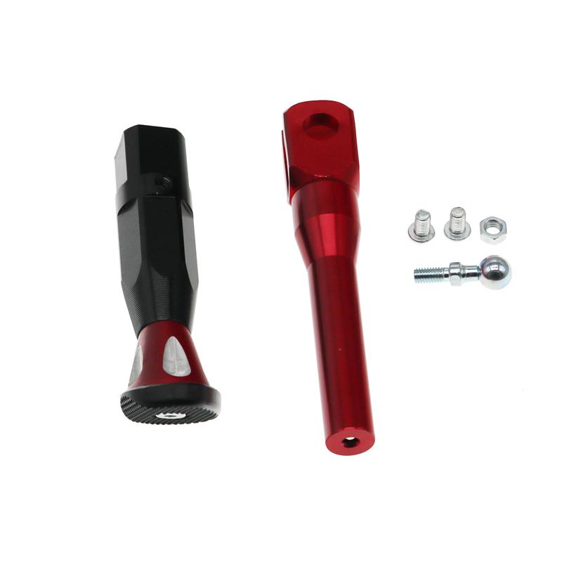 LMoDri мотоцикл регулируемая высота 21-25 см подставки для мотороллера модифицированный кронштейн для ног с ЧПУ из алюминиевого сплава сбоку