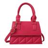 All-match Plaid Leather Square Bags Korean Style Crossbody Bag Simple Single Shoulder Bag  Travel