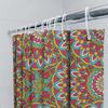 Mandala Shower Curtain Bathroom Decorative Waterproof Fabric Bath Liner Modern Print Pattern Pink Blue Yellow Red Flower Design