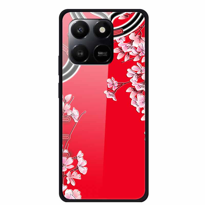 Стеклянная задняя крышка для Honor X7d 2025 Чехол X 7 D Coque Жесткий чехол из закаленного стекла для Honor 400 Smart Play 10T 5G Чехол Funda Para