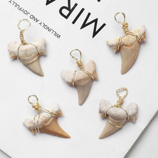 Привлекательное ожерелье Тонкая работа Сплав Подвеска в форме зуба акулы Ожерелье для повседневной носки