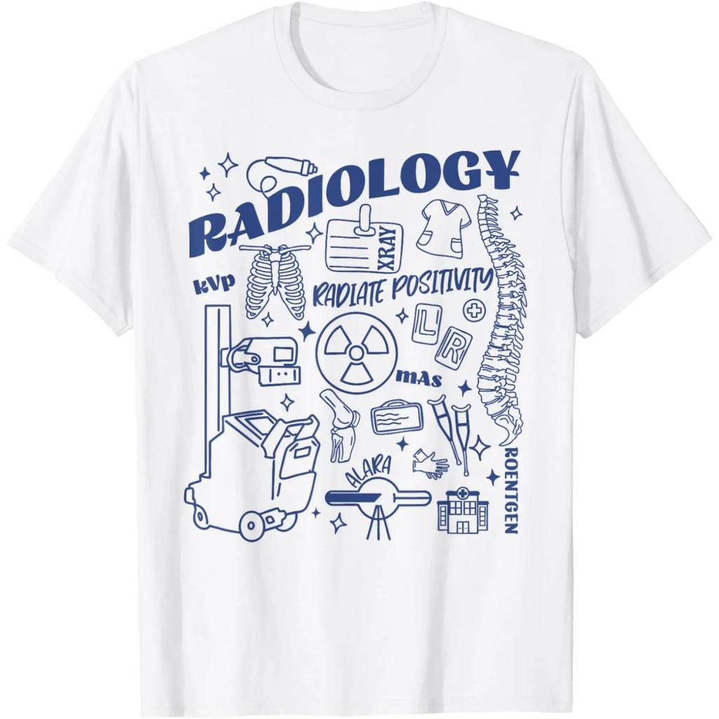 Radiology Radiologic Technologist XRay Graphic Tee Breathable Short Sleeve Unisex TShirt