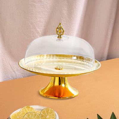 Подставка для торта, поднос, многоцелевая, универсальная, на высоком основании с купольной крышкой для пирога, десерта