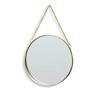 Round/Hexagonal/Rectangle Creative Makeup Mirror Metal Chain Wall Hanging Mirror  Bathroom