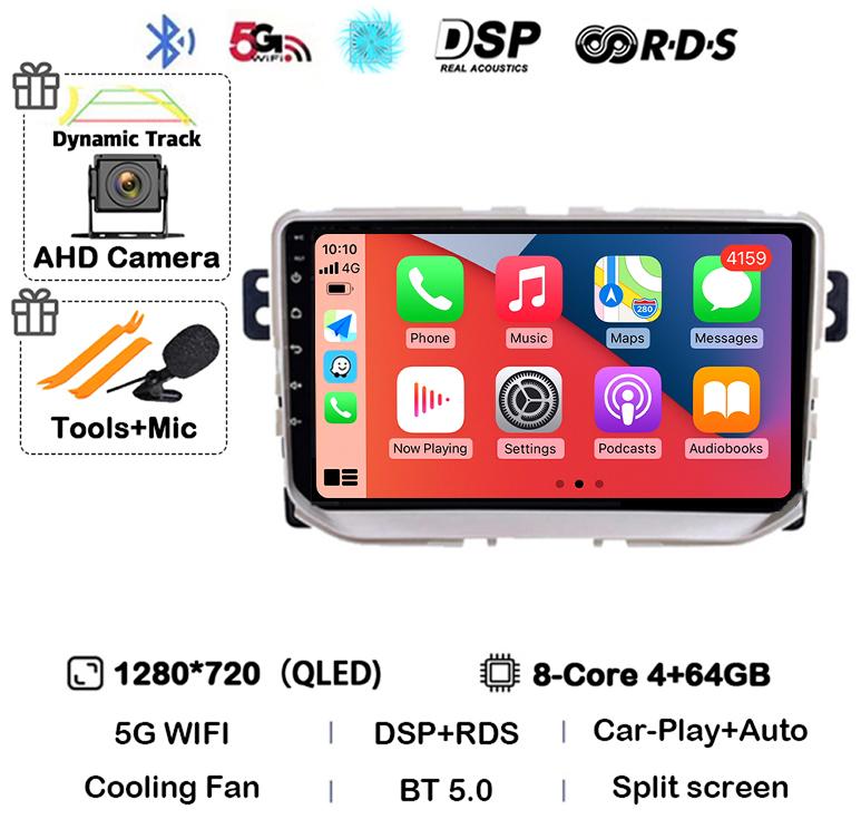 Android 14 Carplay Auto для Great Wall Haval H2 2014 2015 2016 2017 2018 Автомобильный Радио Мультимедиа Стерео Видео Плеер GPS Головное Устройство