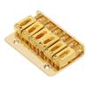 Gold Hardtail Guitar Bridge Set, a 6-String Stable Iron Guitar Fixed Saddle Bridge with Beautiful Look and Intonation Improvement, for Maintenance