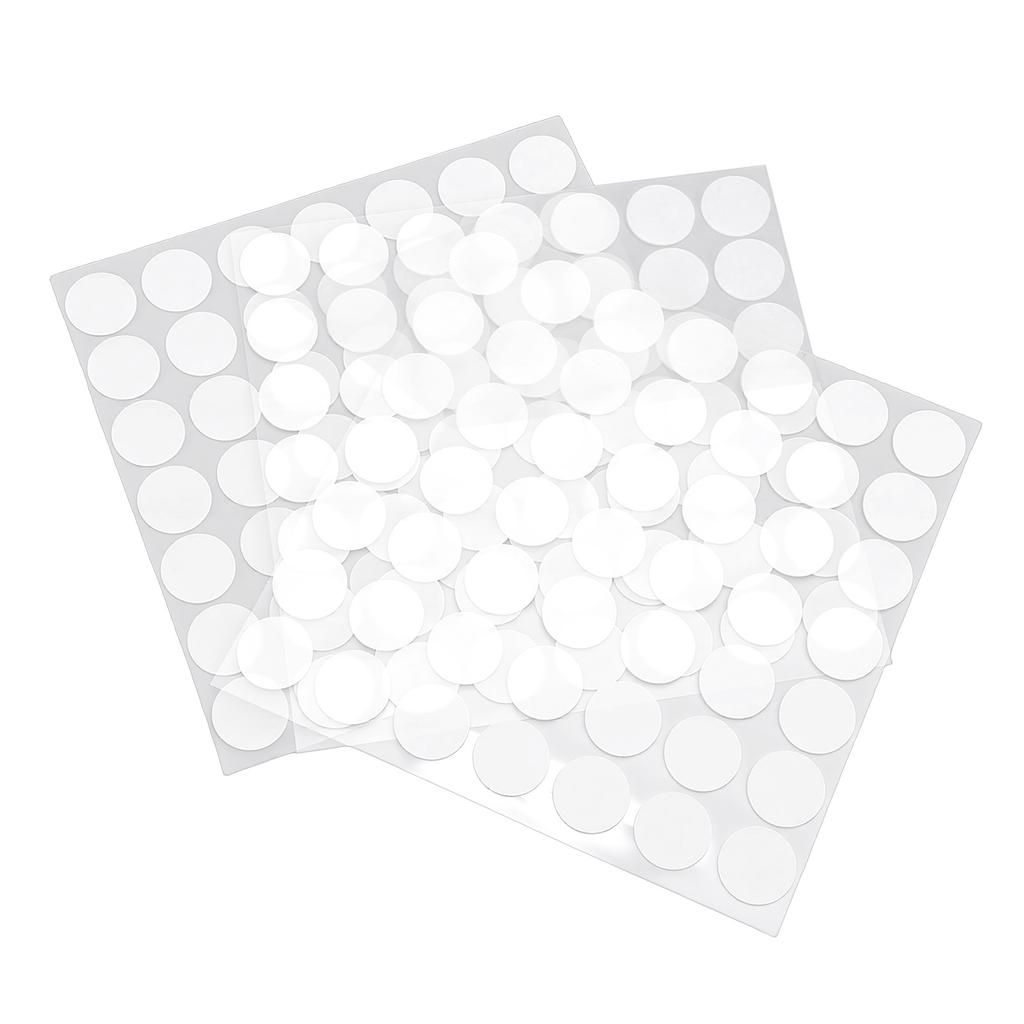490 Pcs Silicone Bumper Pad 15x1mm Clear Self Adhesive Bumper Glass Table Top Anti Slip Pad for Furniture