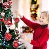 Красный Белый Декор для Рождественской Елки 12/24/36 шт. Набор Деревянных Шаров-Украшений 2D Поделка Подвески с Снежинками Олени Рустикальные Веселые Акценты