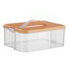 Storage Box Building Blocks for 2 Layers Classified Transparent Children Toy Organizer With Lid Stackable First Aid Kit Medicine