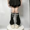 Y2K Ribbon Bow Leg Warmers: Summer Hollow-Out, Tie-Up, Slouchy Sock Covers