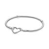 100 %Original Sterling Color Fashionable Jewelry Snake Chain Wrist Bracelet Women Shining Crown O Fit Charm Beads Clips Trendy Present