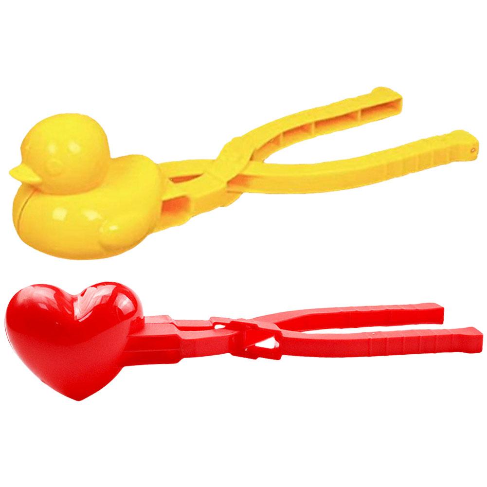 2/3/4pcs Duck Rice Mold DIY Japanese Sushi Mold Snowball Maker with Handle Winter Animal Snow Toys for Kids and Adults