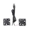 5015 50x50x15mm DC5V USB Powered Plastic Double Cooling Fan 12.6CFM 30DBA For 3D Printers Computer Systems