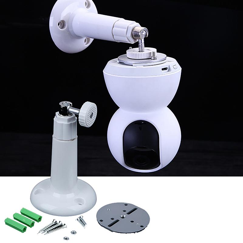 1 шт. Базовый кронштейн для умной камеры Без сверления Наклеивание Подвешивание Настенное крепление Перевернутая установка Держатель Крепление для комнатной камеры