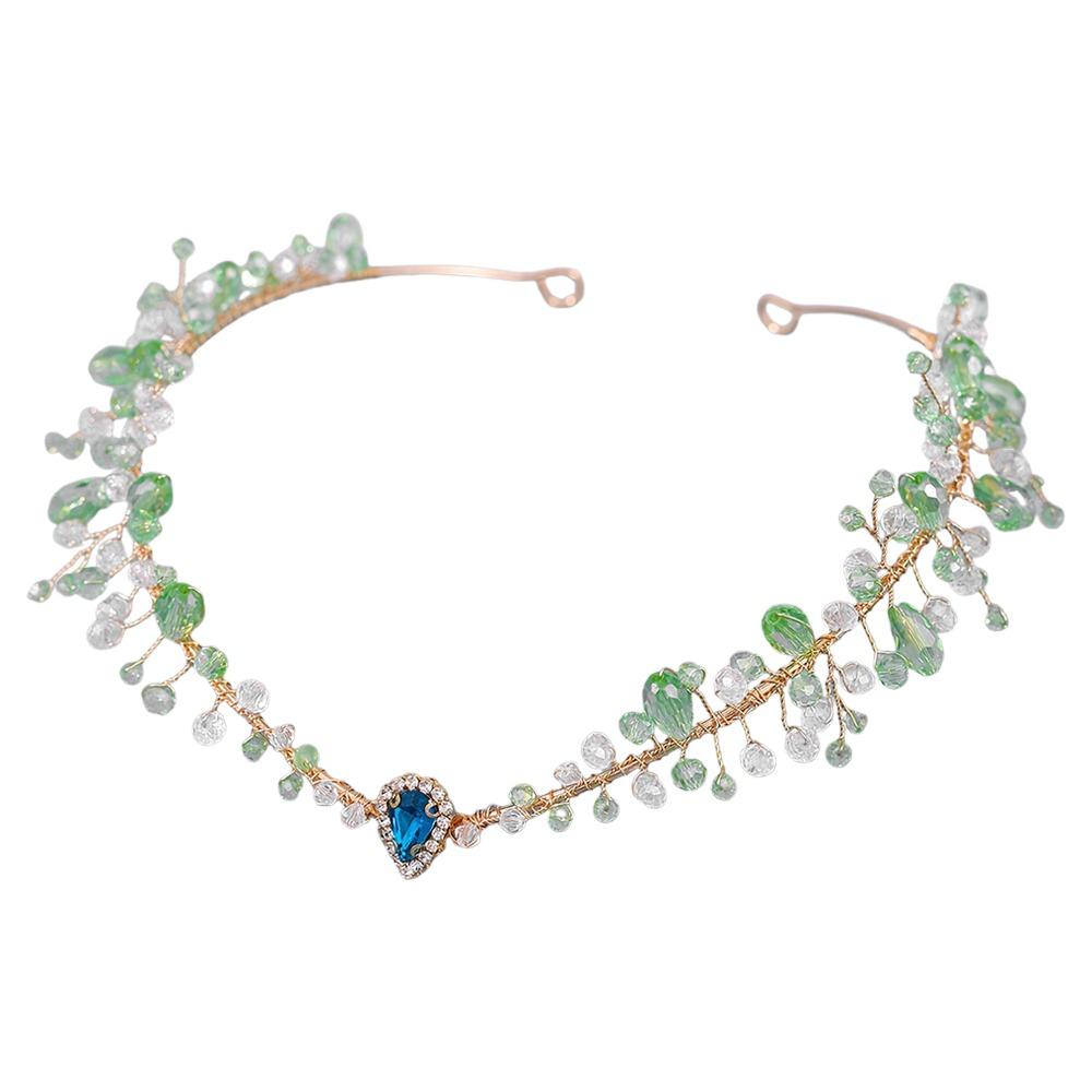 Forest Woodland Fairy Flower Leaf Crowns Handmade Leaves Hair Crowns Elf Headpiece for Women