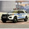 Cjafuz1 1:64 2020 Форд Полицейский INTERCEPTOR UTILITY NYPD Металлическая модель автомобиля Коллекционная игрушка Подарок Сувенир Украшение для витрины