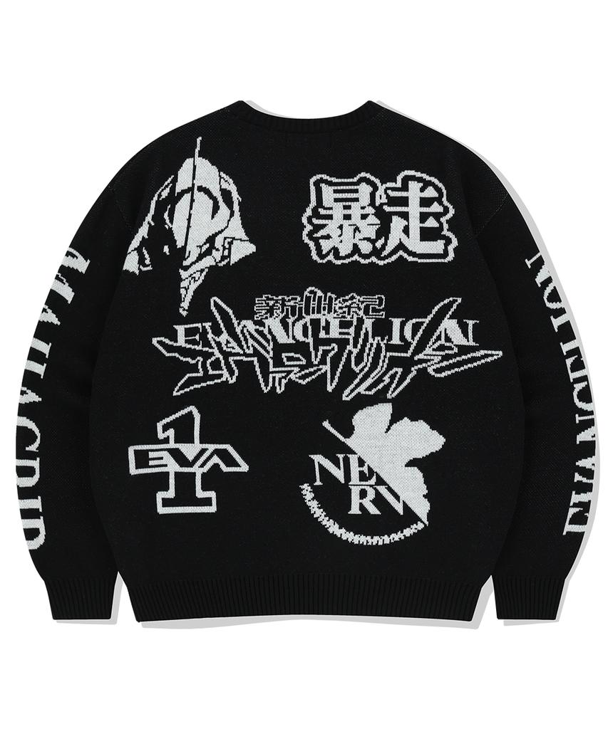 MAHAGRID Test Type Knit Sweater Black(Mg2Efmk607B)