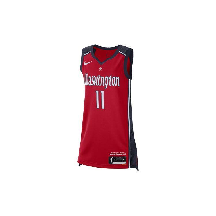 Nike Женский свободный прямой топ с логотипом команды WNBA Washington Mystics, красного цвета 9Z2B7BWRP-001