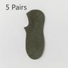 5 Pairs Boat Socks Men's Shallow Mouth Invisible Socks Spring and Summer Mesh Breathable Sweat Anti-odour Boneless Cotton Socks