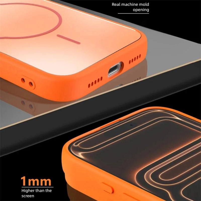 Роскошный матовый магнитный противоударный чехол AG для iPhone 17 16 15 14 Plus 13 12 11 ProMax Подставка Защита объектива Задняя крышка