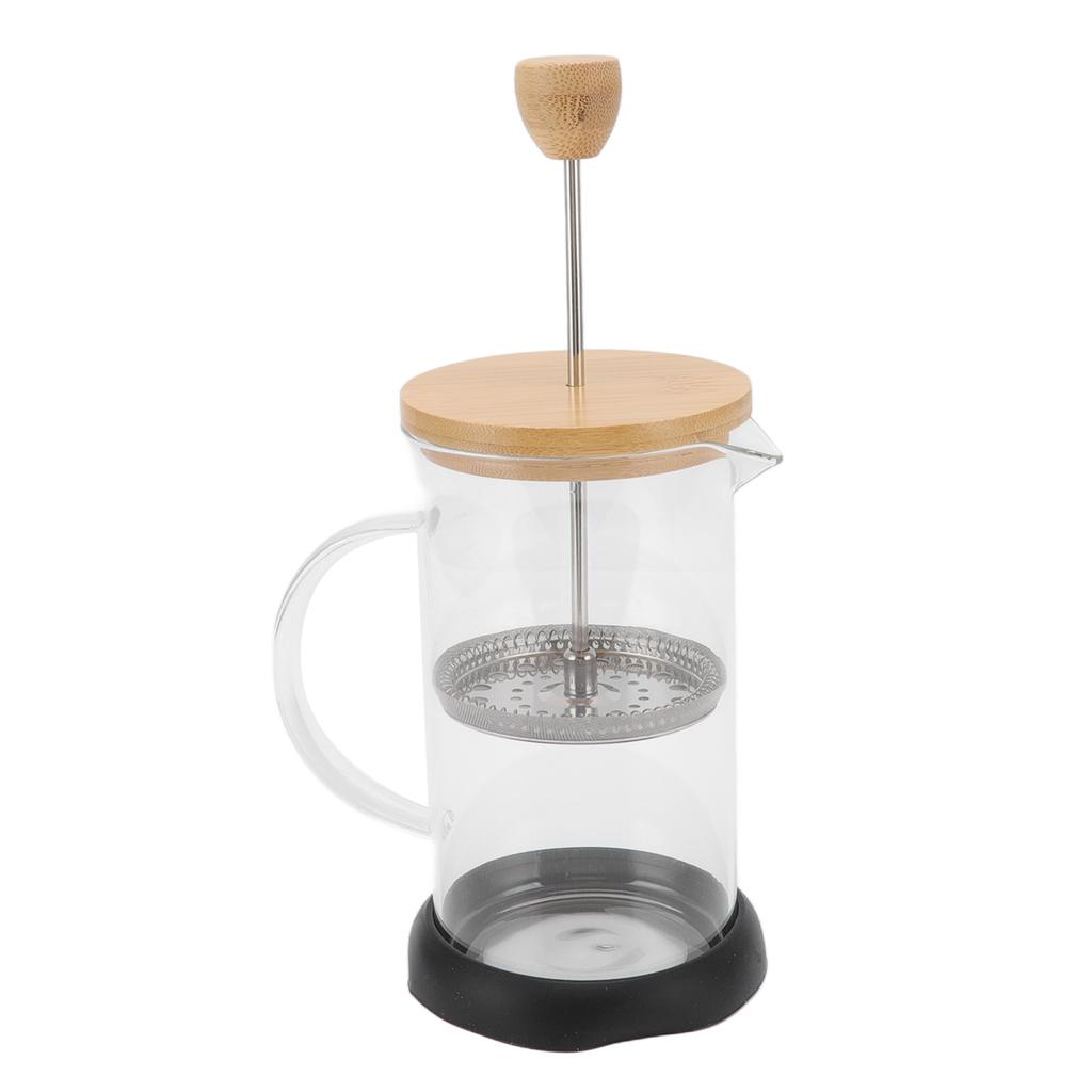 French Press Heat Resistant Hand Brewing Filter High Borosilicate Tea Coffee Brewer Pot for Office