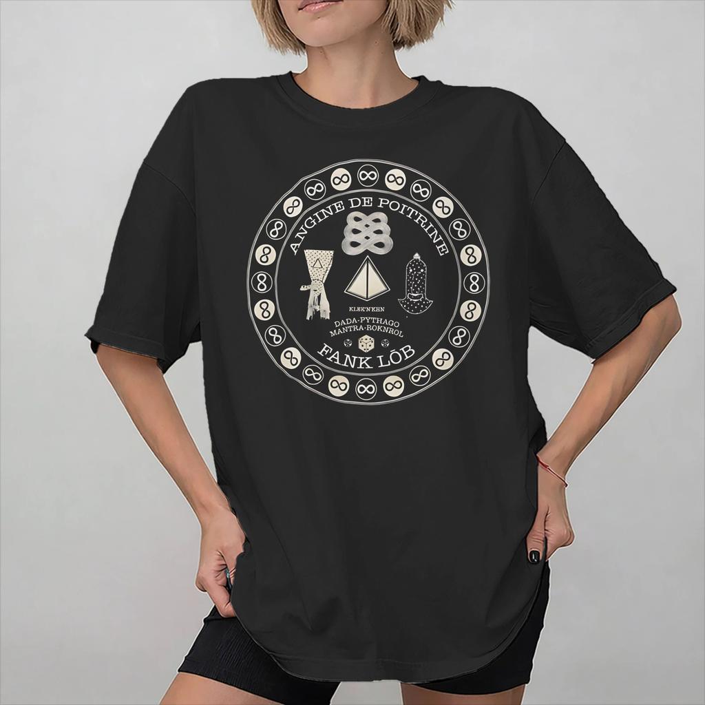 Angine de Poitrine Band Graphic Printed T Shirt Unisex Women Cotton Tee Shirt Clothing