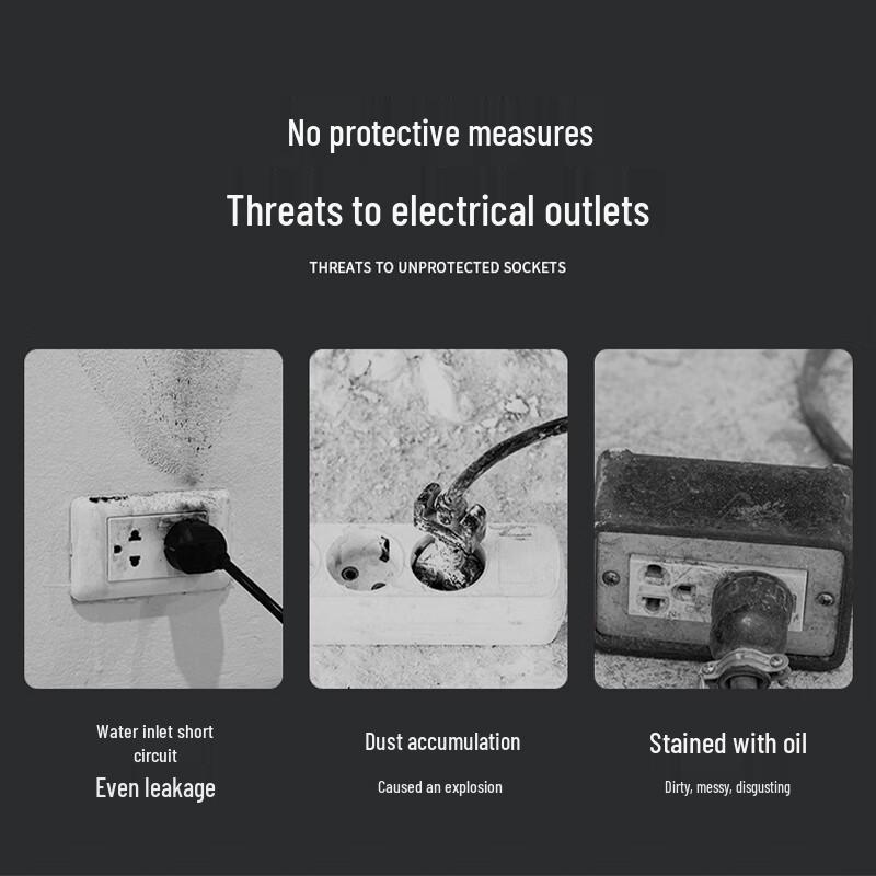 Type 86 Self-Adhesive Bathroom Switch Waterproof Cover