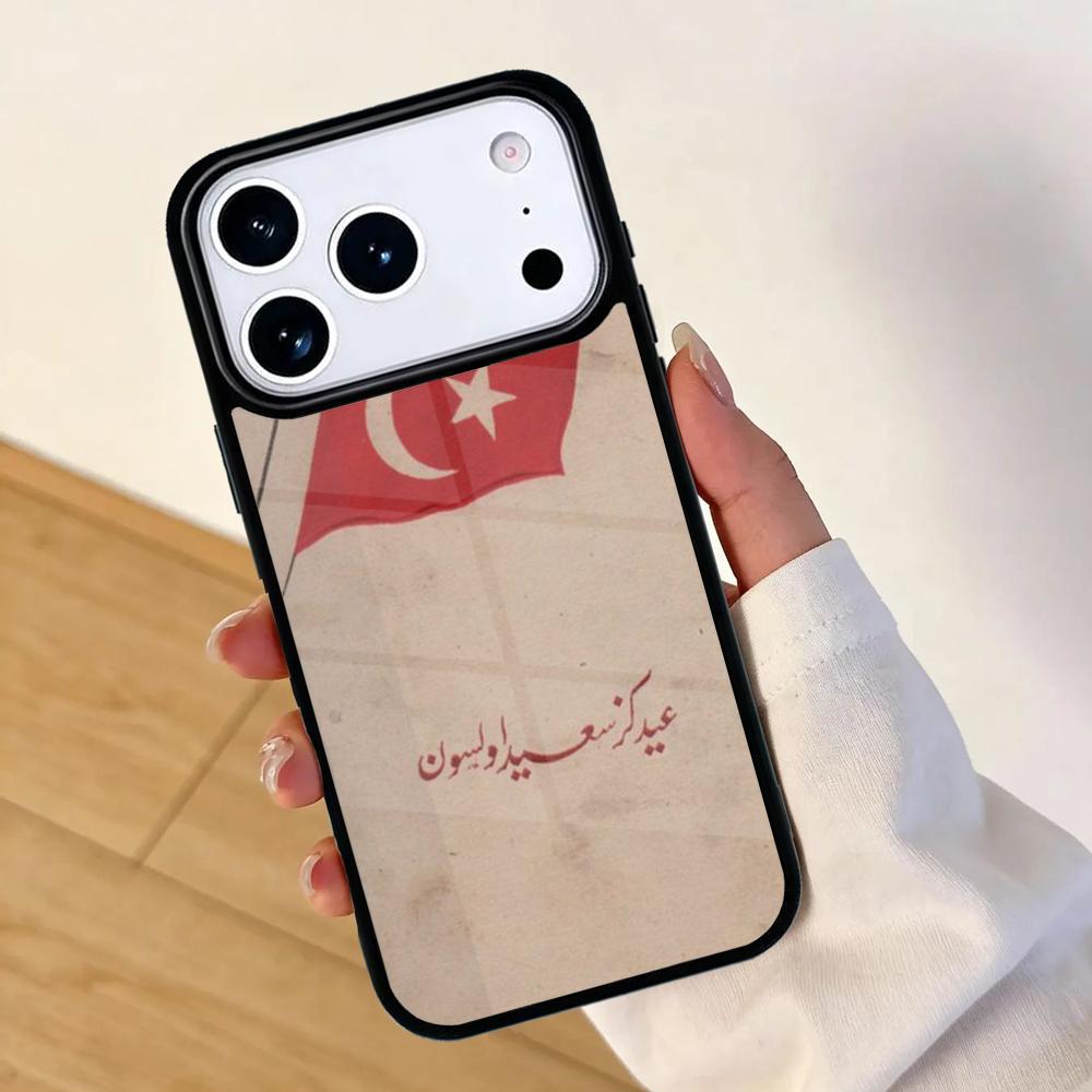 Турция Турция Флаг Ататюрка Баннер Чехол для телефона для Apple iPhone 17 air 16 Pro Max 15 Pro Max 14 13 12 11 Mini Задняя крышка