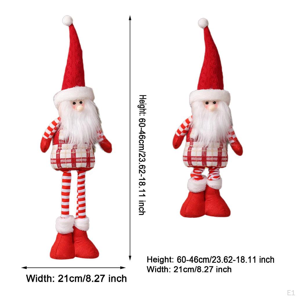 Christmas Doll with Adjustable Legs for Holiday Centerpiece