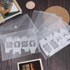 Clear Stamp And Die Storage Bag Resealable Plastic Storage Pocket Large Envelop