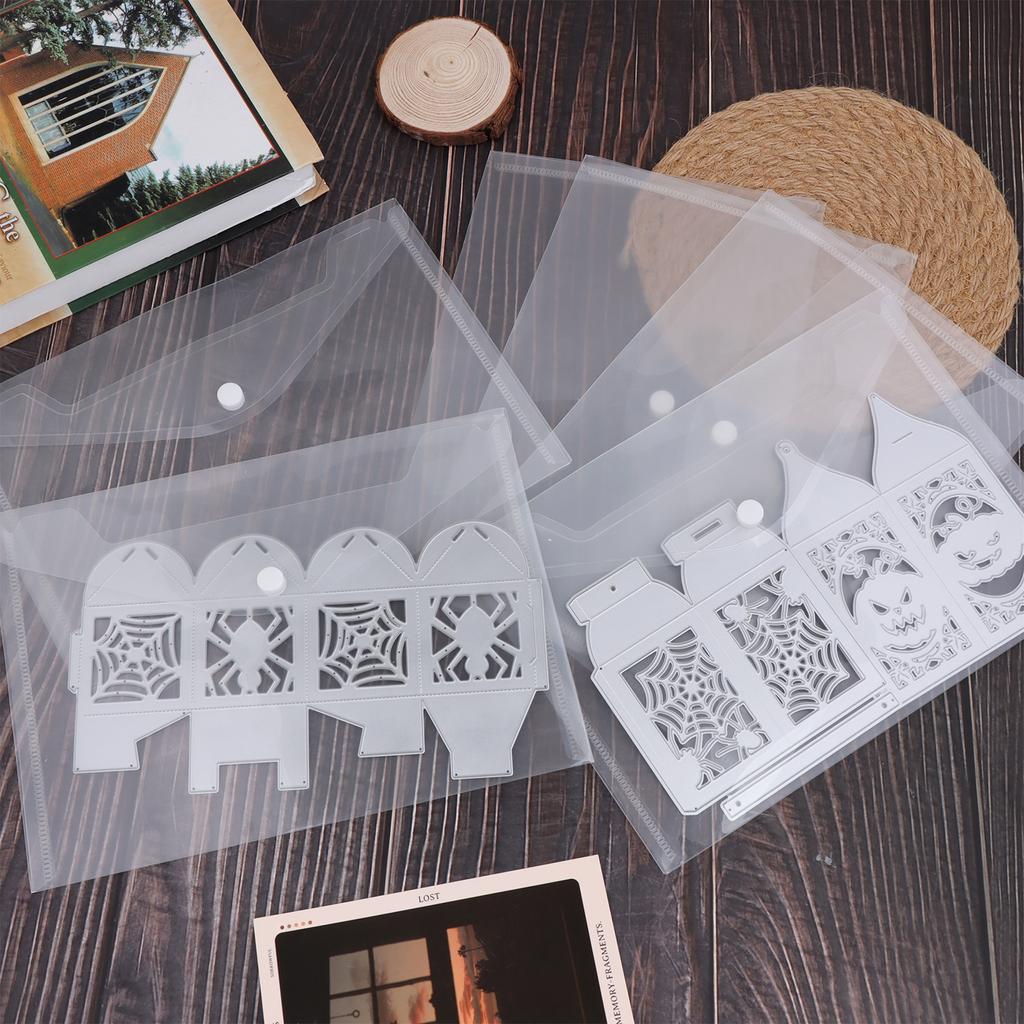 Clear Stamp And Die Storage Bag Resealable Plastic Storage Pocket Large Envelop