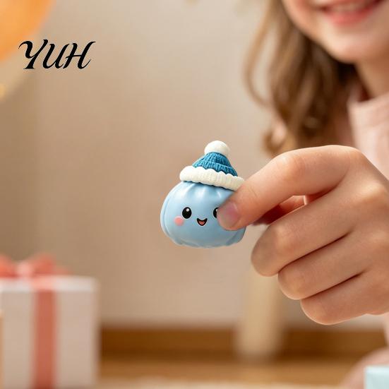 Educational Sensory Toy 24 Day Christmas Countdown Calendar, Soft TPR Bun Squeeze Dumpling Character Collection Set for Stress Relief, Festive Holiday