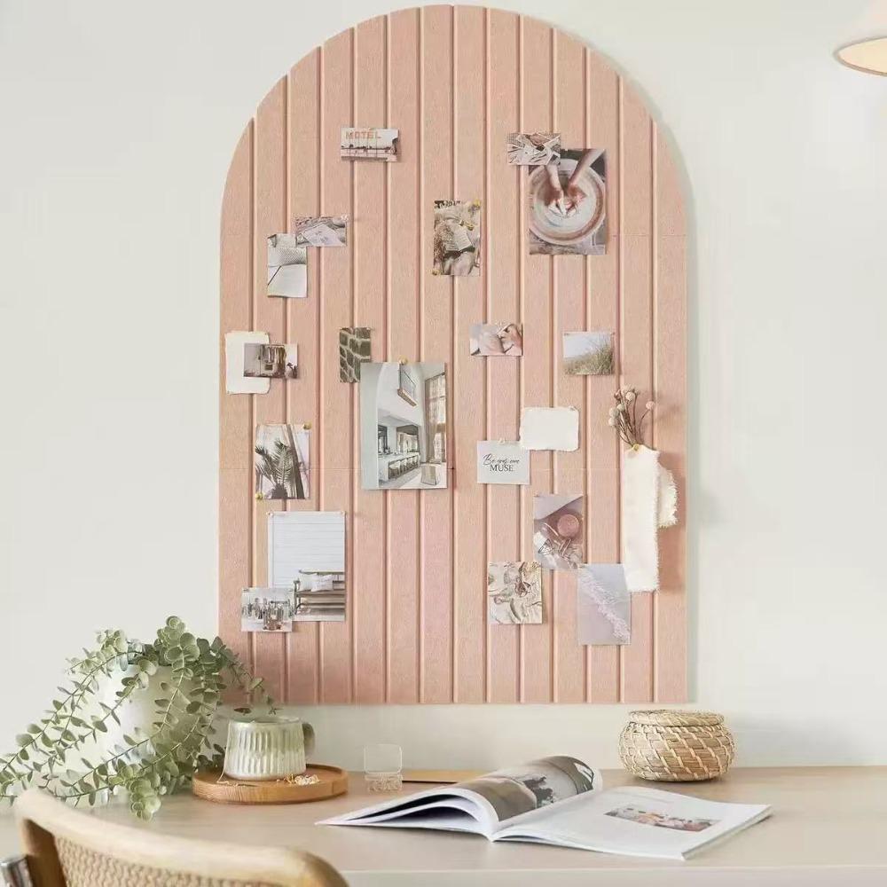 Self Adhesive Felt Acoustic Panel Vertical Stripe Photo Wall Sticker Photo Display Background Wall