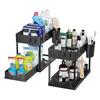Under-Sink Organizer Bathroom Storage Rack Strong Load-bearing Rustproof Easy To Install 2 Tier Cabinet Organizer Shelf