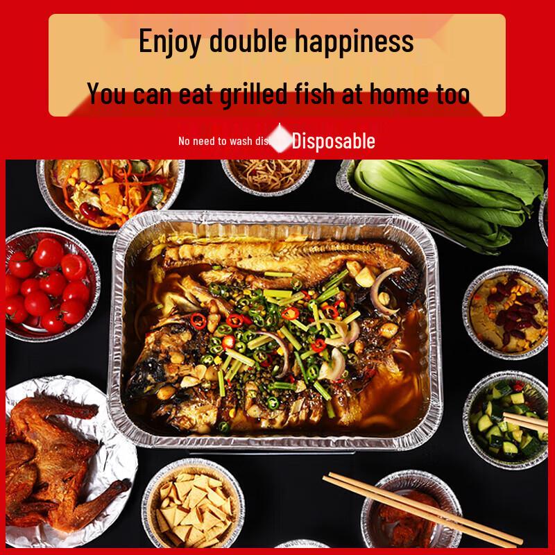 Faxilon 3.5L Aluminum Foil Baking Pans (10-Pack)