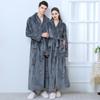 European & American Style Thick Flannel Bathrobe Pajamas for Autumn & Winter