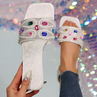 Модные Новые Дизайнерские Повседневные Плоские Сандалии Женские Элегантные Шлепанцы для Ходьбы Легкая Удобная Обувь Слайды Zapatos De Mujer