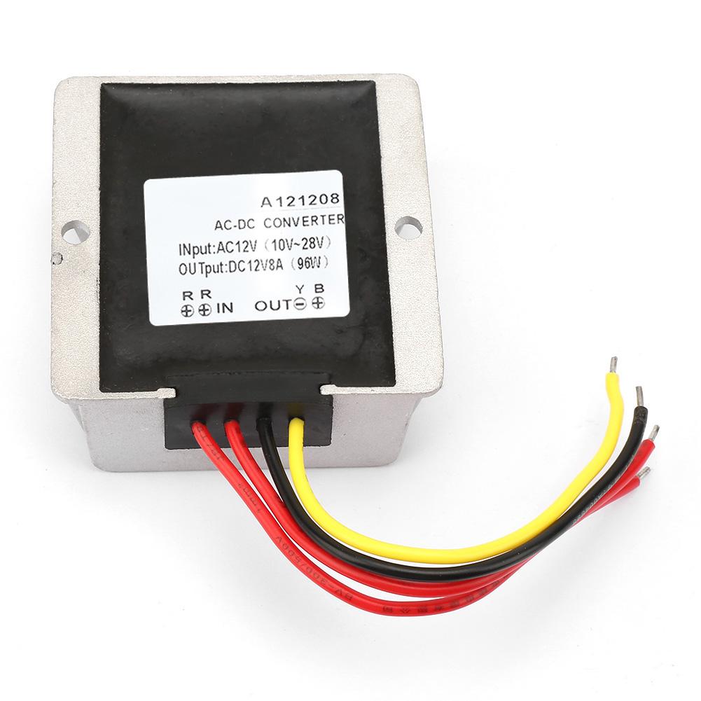 AC12V в DC12V Большой алюминиевый корпус AC DC преобразователь Модуль питания Адаптер (8А)